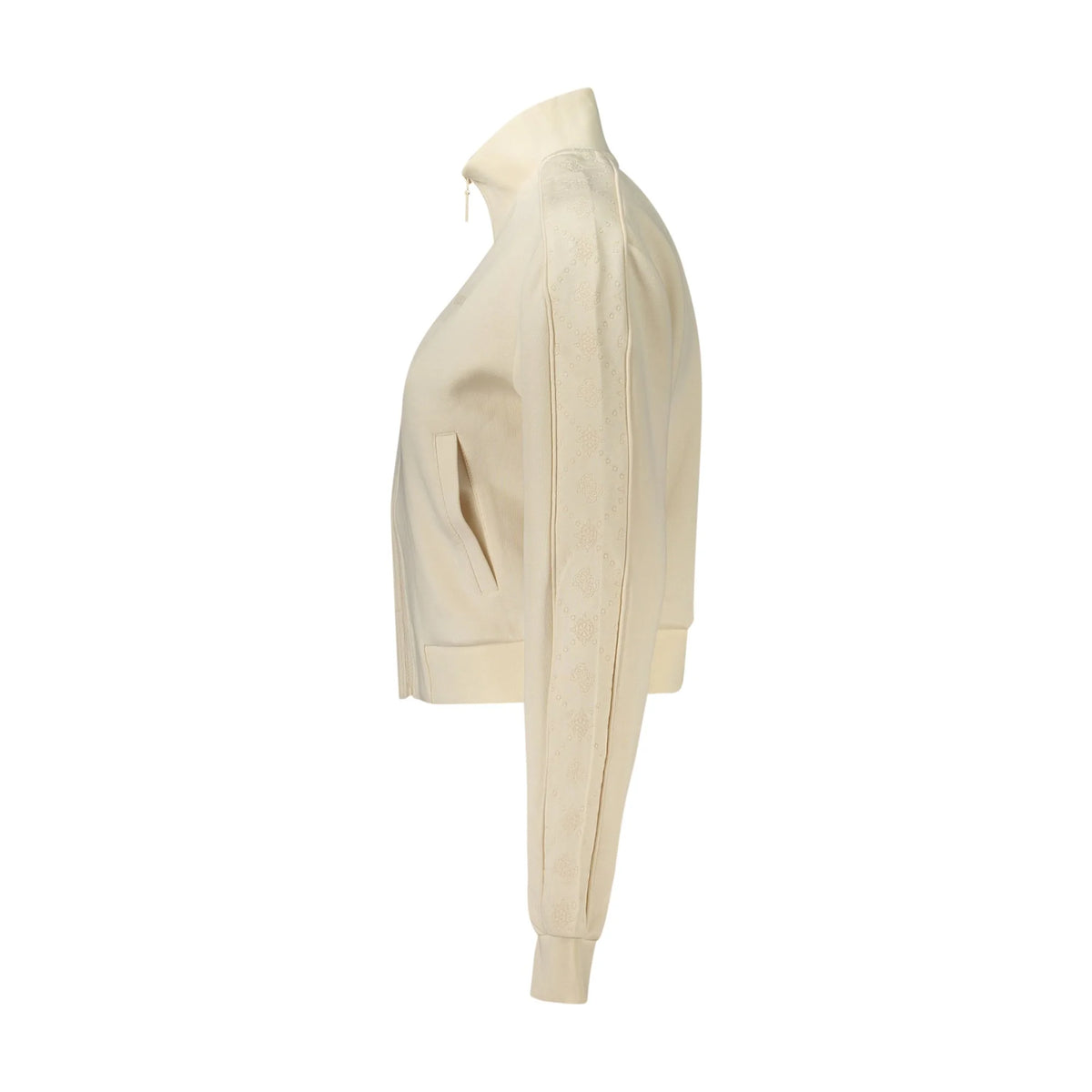 GUESS JEANS FELPA CON ZIP DONNA BEIGE