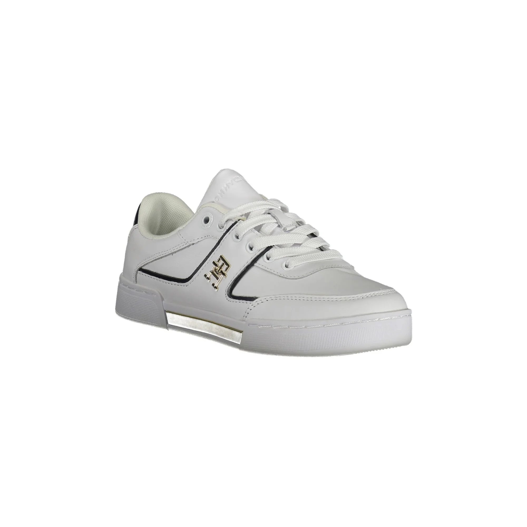 TOMMY HILFIGER Scarpe Sneakers Donna Bianche con Lacci e Logo bianco - vista 2