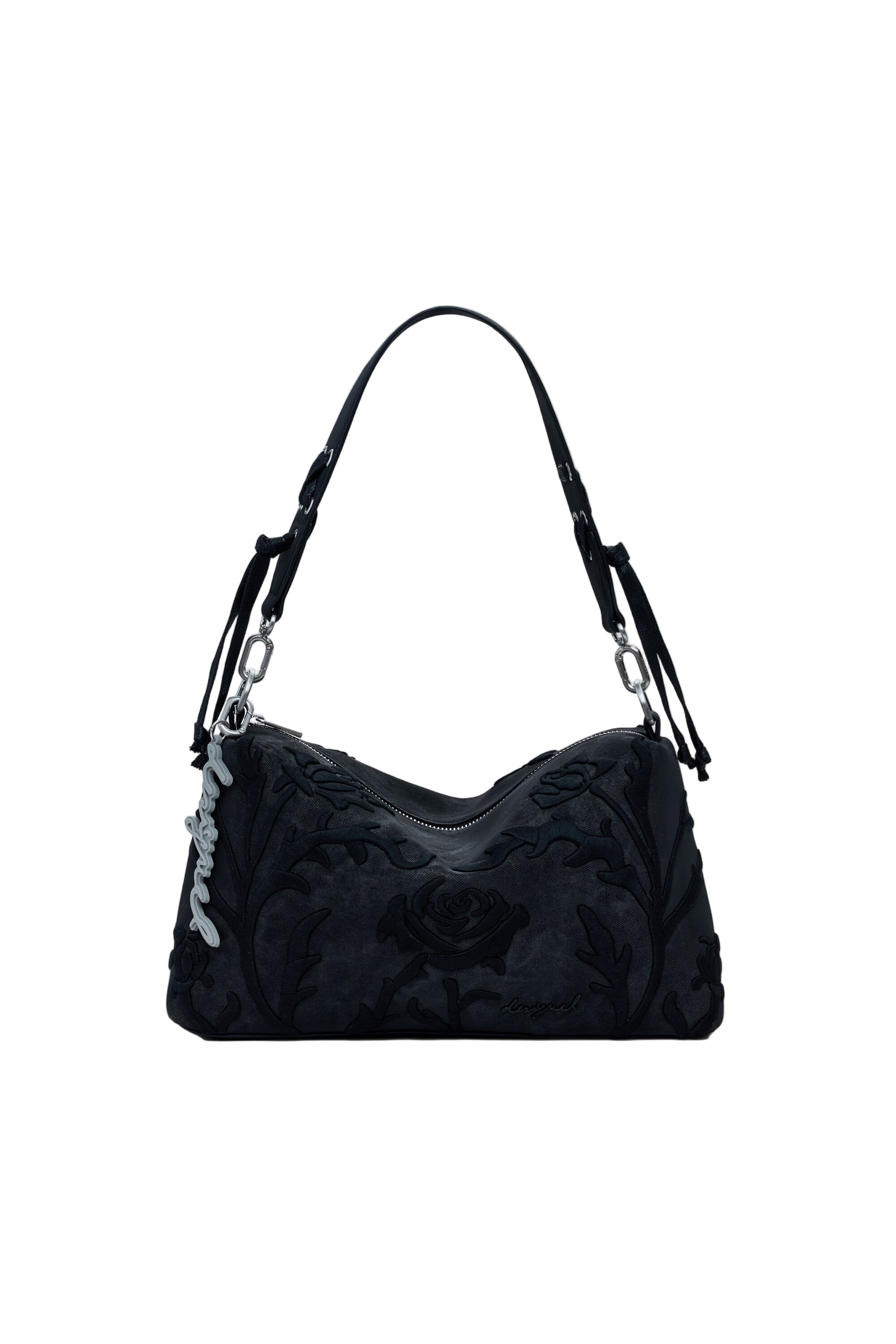 DESIGUAL Borsa Donna Nera a Spalla Romeo Floral Bergamo