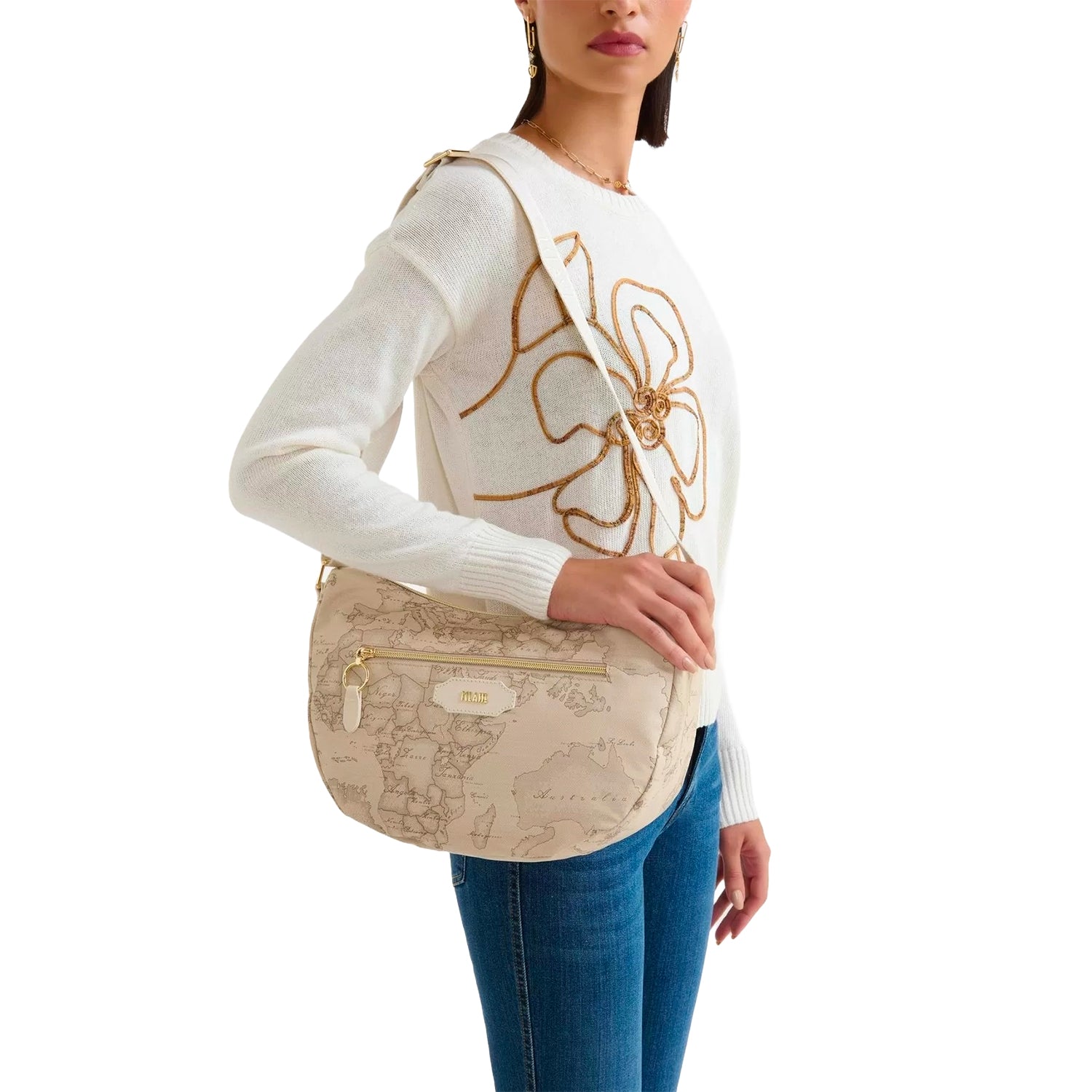 Borsa Donna a Tracolla Mezzaluna Media Alviero Martini 1A Classe
