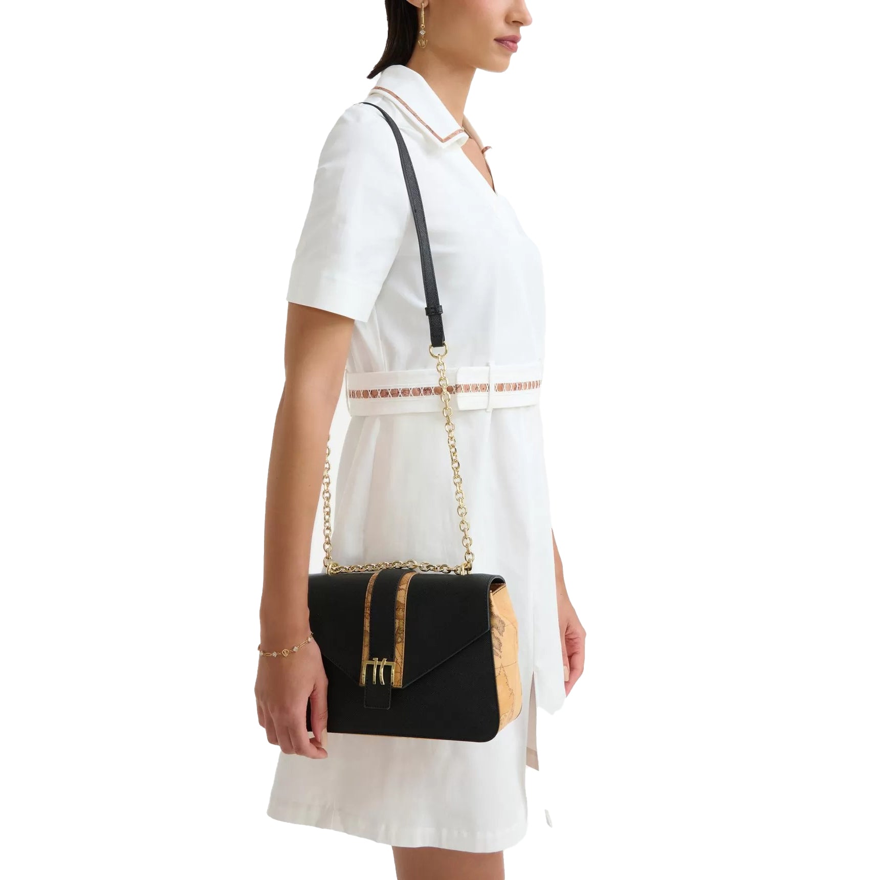 Borsa Donna a Tracolla con Catena Alviero Martini 1A Classe Lagoon Bag