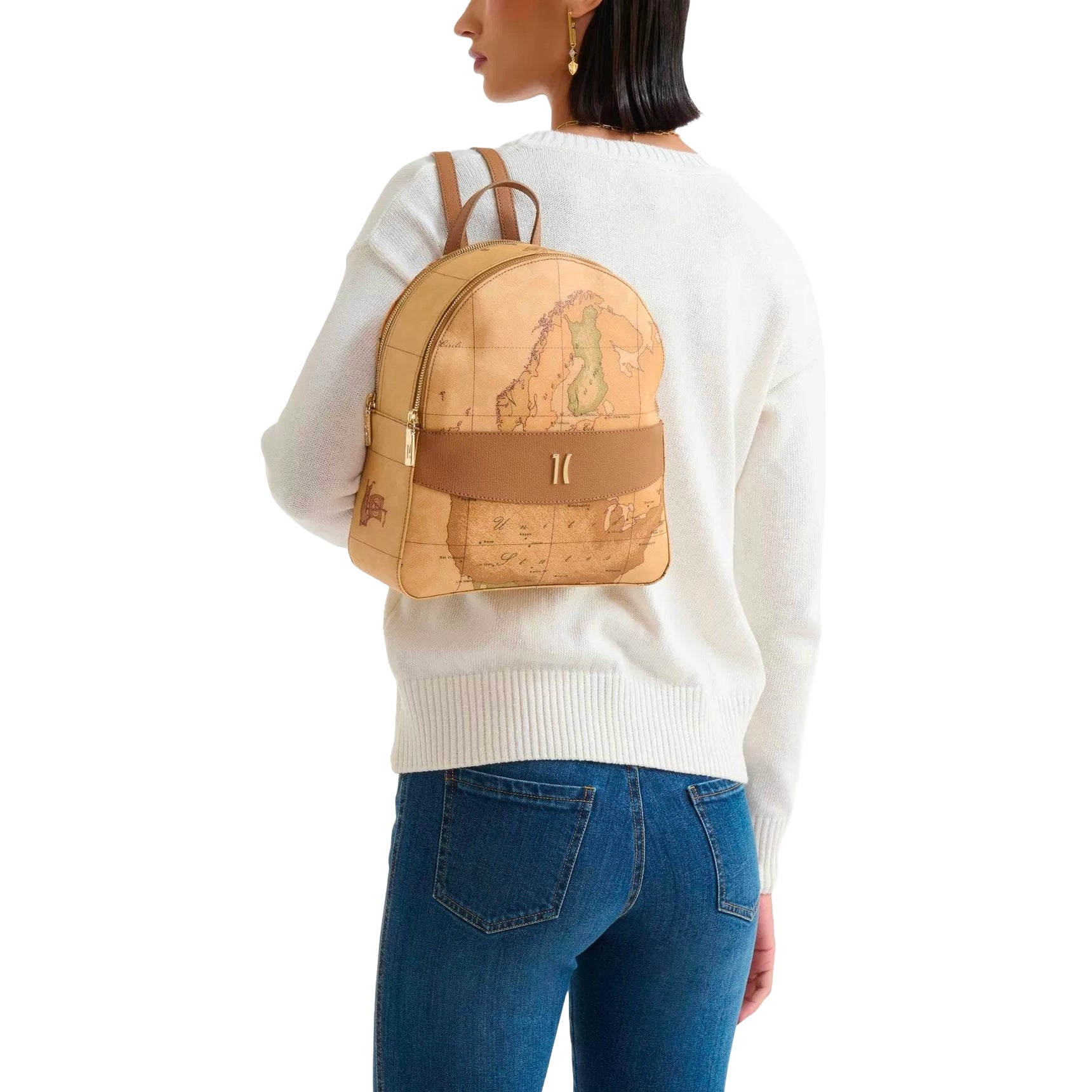Zaino Donna Alviero Martini 1A Classe Linea Heritage Geo in Pelle