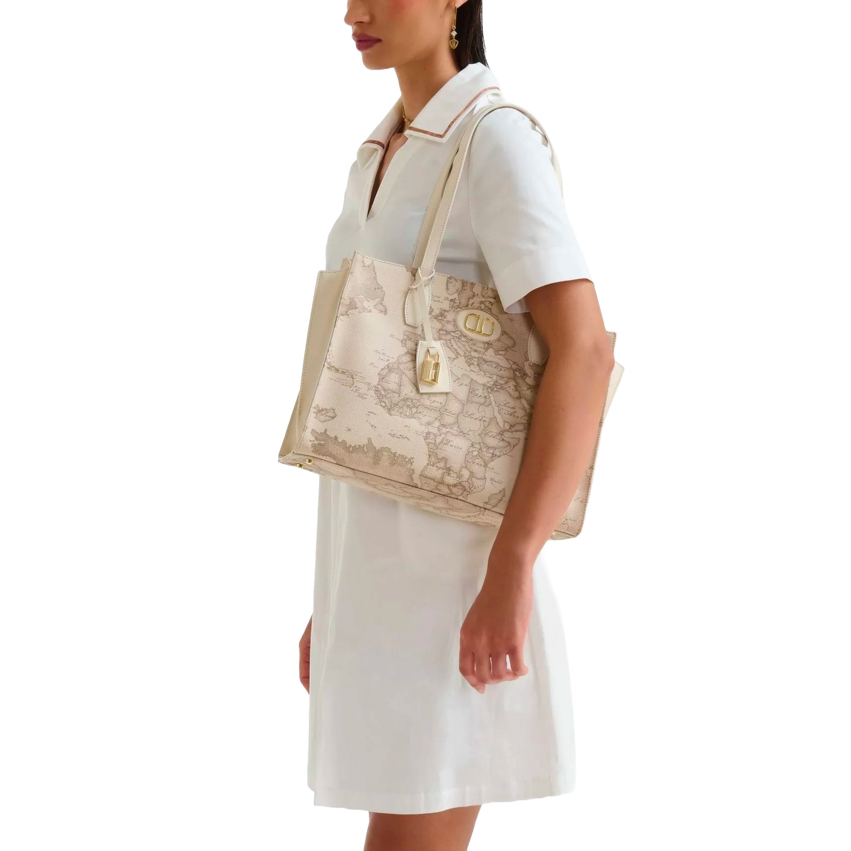 Borsa Donna Shopping Pelle Alviero Martini 1A Classe – Sand Safari Geo