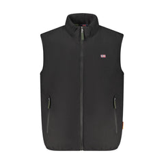 Norway 1963 Gilet Homme Noir avec Fermeture Éclair Intérieure en Polaire Logo
