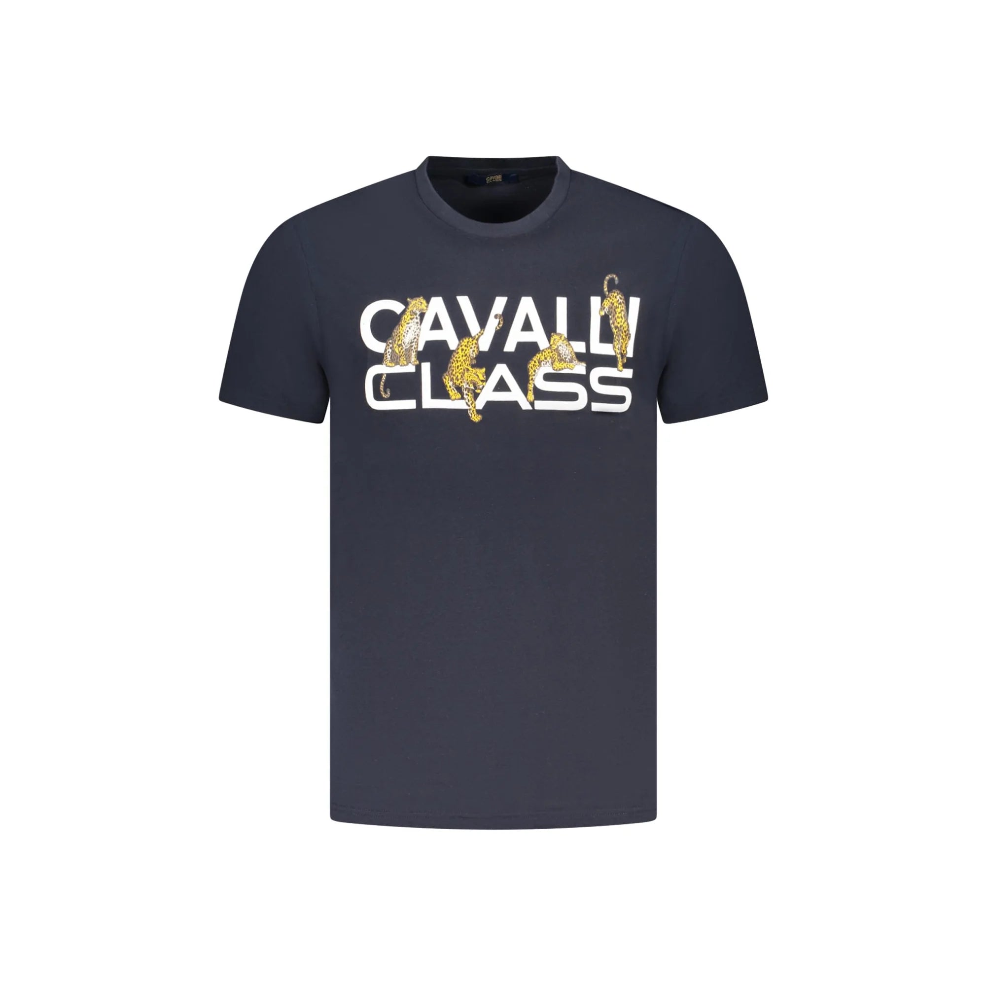 Cavalli Class T-Shirt Maniche Corte Uomo Blu Stampa - foto prodotto