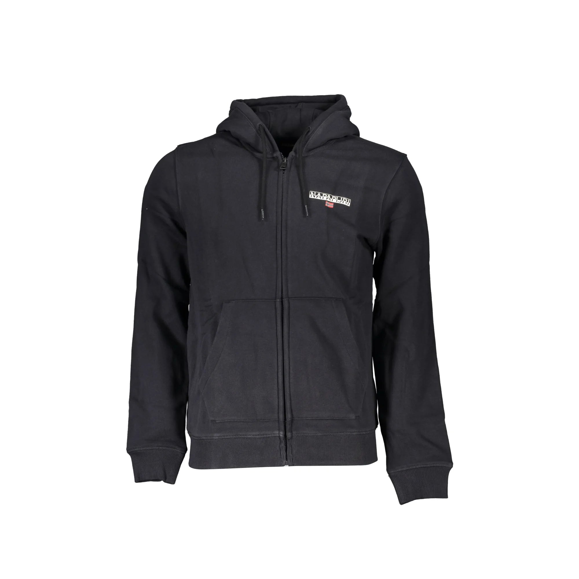 NAPAPIJRI FELPA CON ZIP UOMO NERO