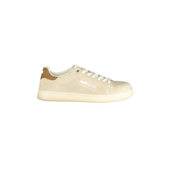 Gas Sneakers Uomo Beige Stampa Logo