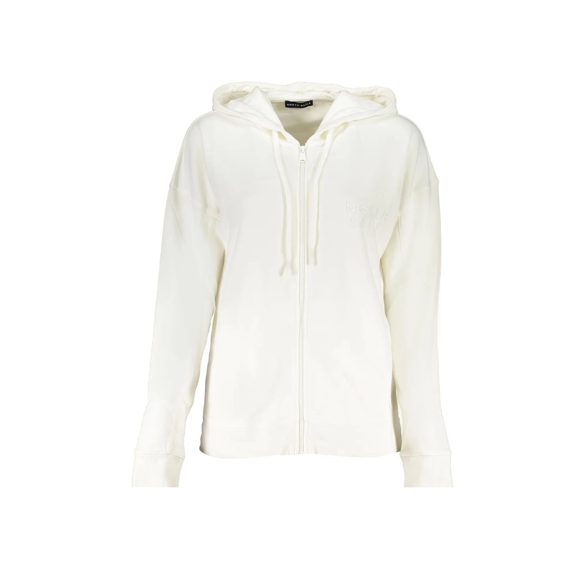 NORTH SAILS FELPA CON ZIP DONNA BIANCO