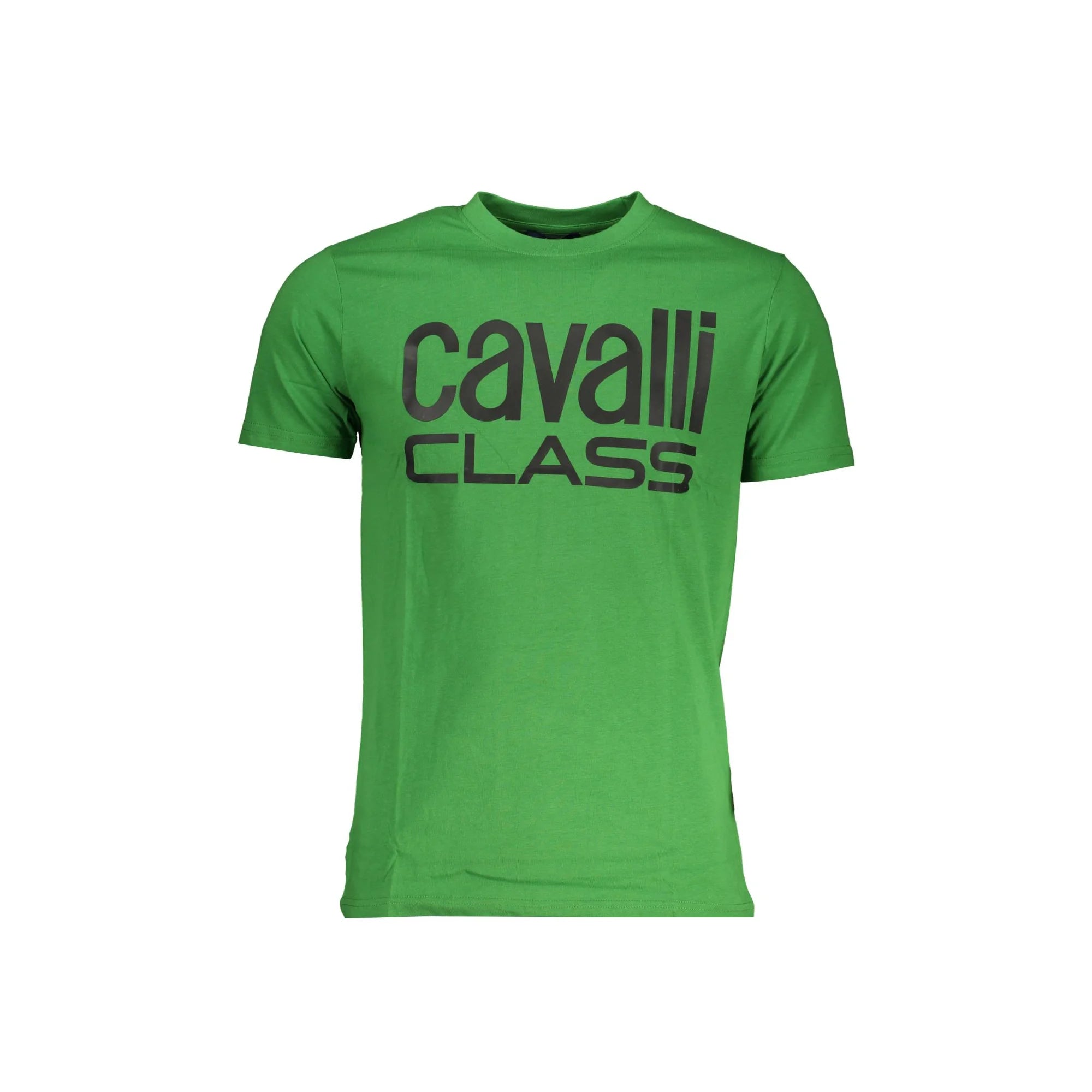 CAVALLI CLASS T-SHIRT MANICHE CORTE UOMO VERDE