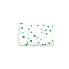 DESIGUAL Bolso de Mujer Blanco de Mano con Lunares y Bandolera de Cadena