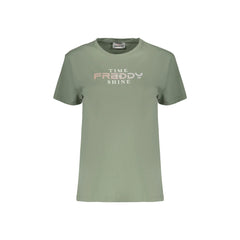 Freddy T-Shirt Μανίκια Κοντά Γυναίκα Πράσινη Εκτύπωση