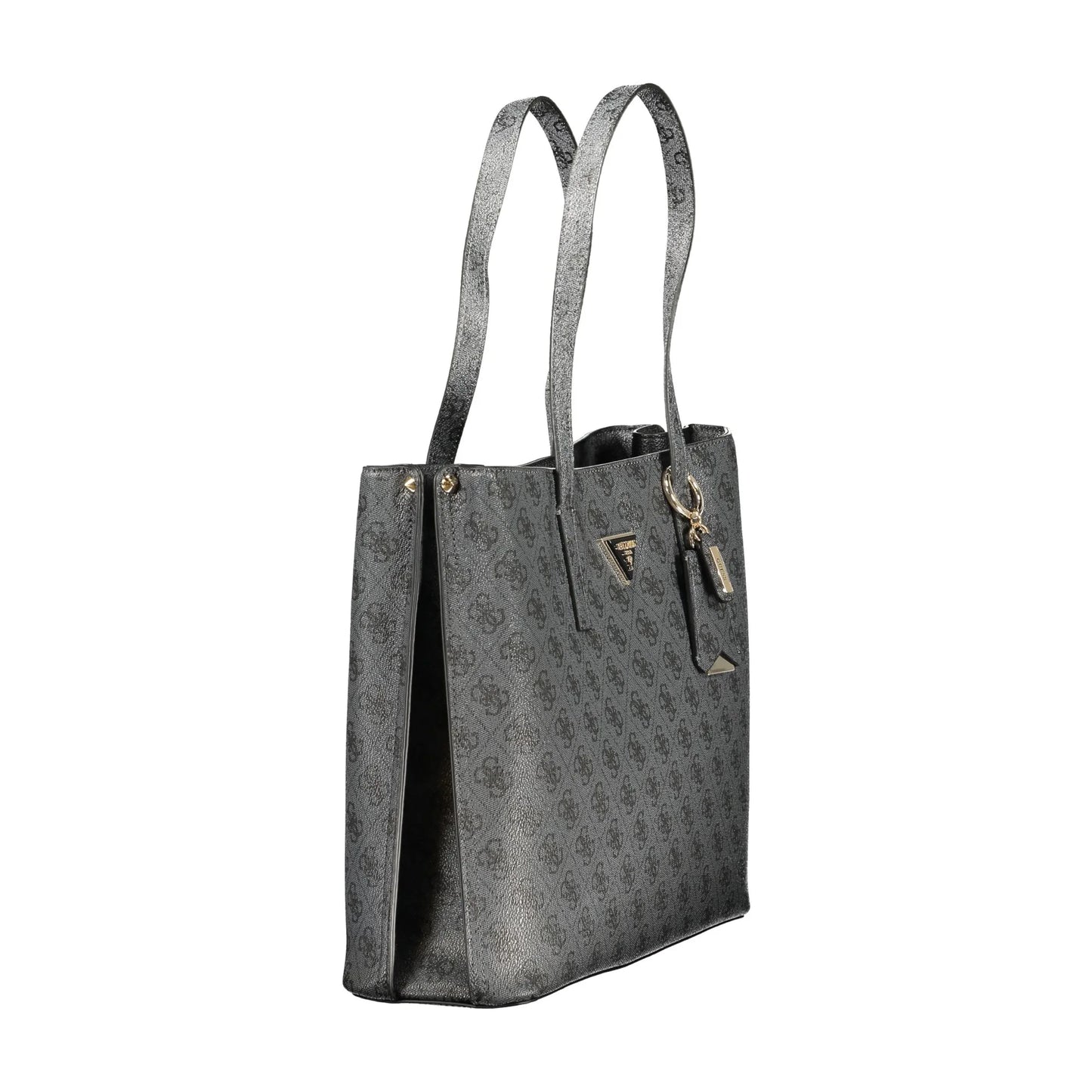 Guess Jeans Borsa a Spalla Donna Nera Stampa Logo Borse nero - vista 3