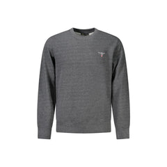 Accademia Militare Felpa Uomo Grigia Girocollo Felpata Logo