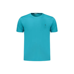 Coveri Moving T-Shirt Maniche Corte Uomo Azzurra Ricamo
