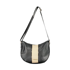 Laura Biagiotti Women's Black Crossbody Bag with Zip Closure