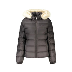 Tommy Hilfiger dámská bunda s dlouhými rukávy černá s logem