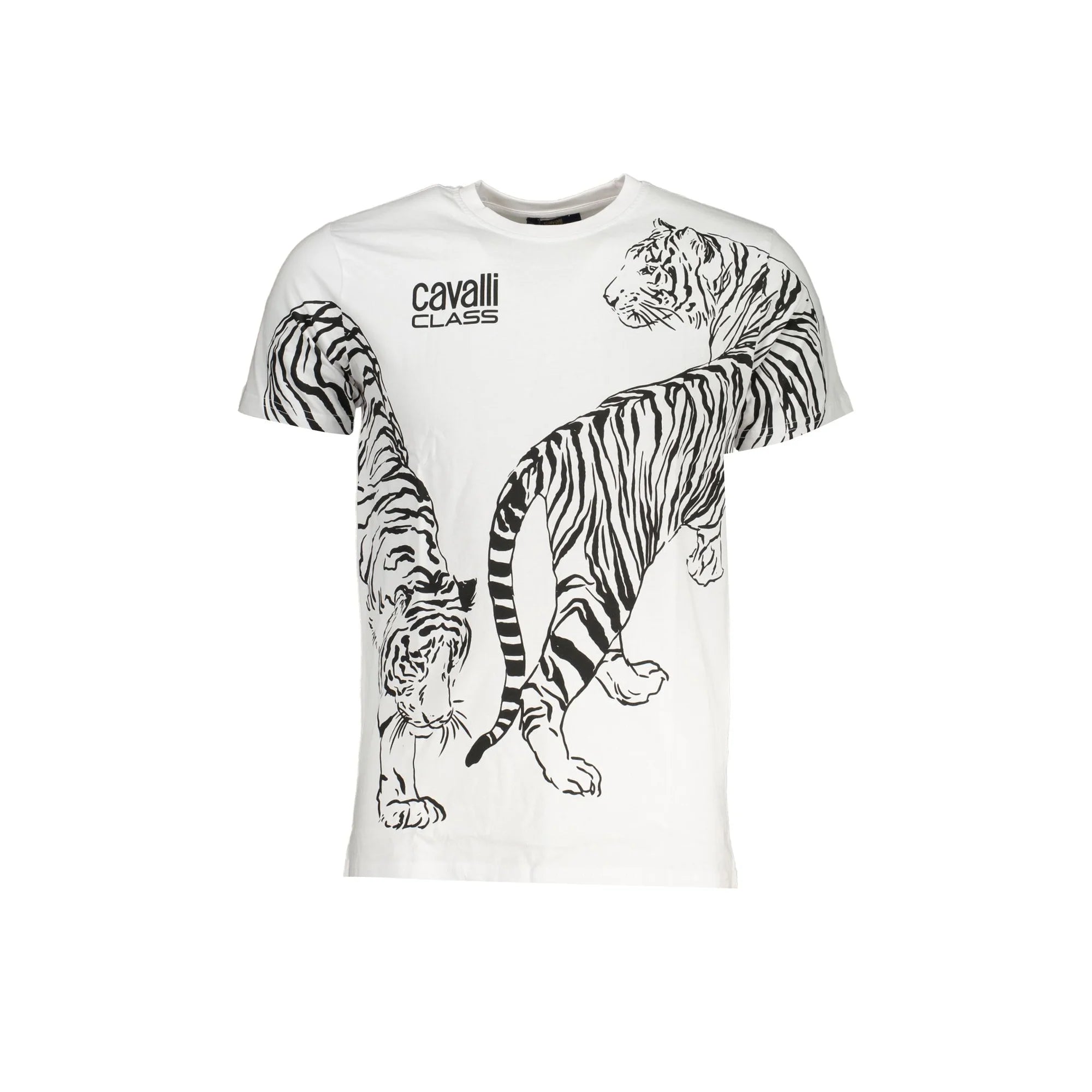 CAVALLI CLASS T-SHIRT MANICHE CORTE UOMO BIANCO
