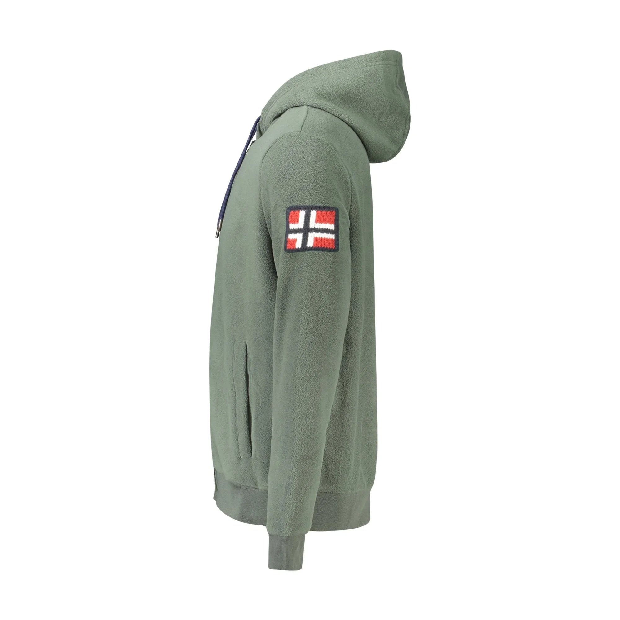 NORWAY 1963 FELPA CON ZIP UOMO VERDE