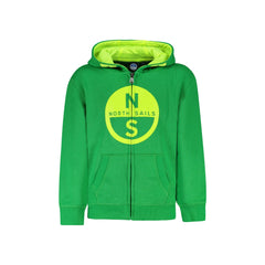 North Sails hanorac Maniche Lunghe Copii Verde Fermoar