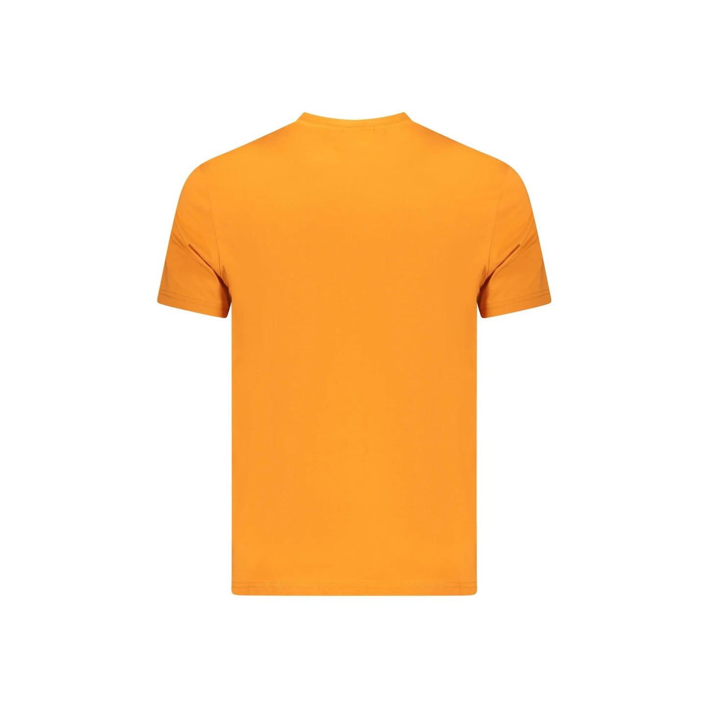 Napapijri T-Shirt Uomo Arancio Maniche Corte Girocollo Ricamo Logo - vista 2
