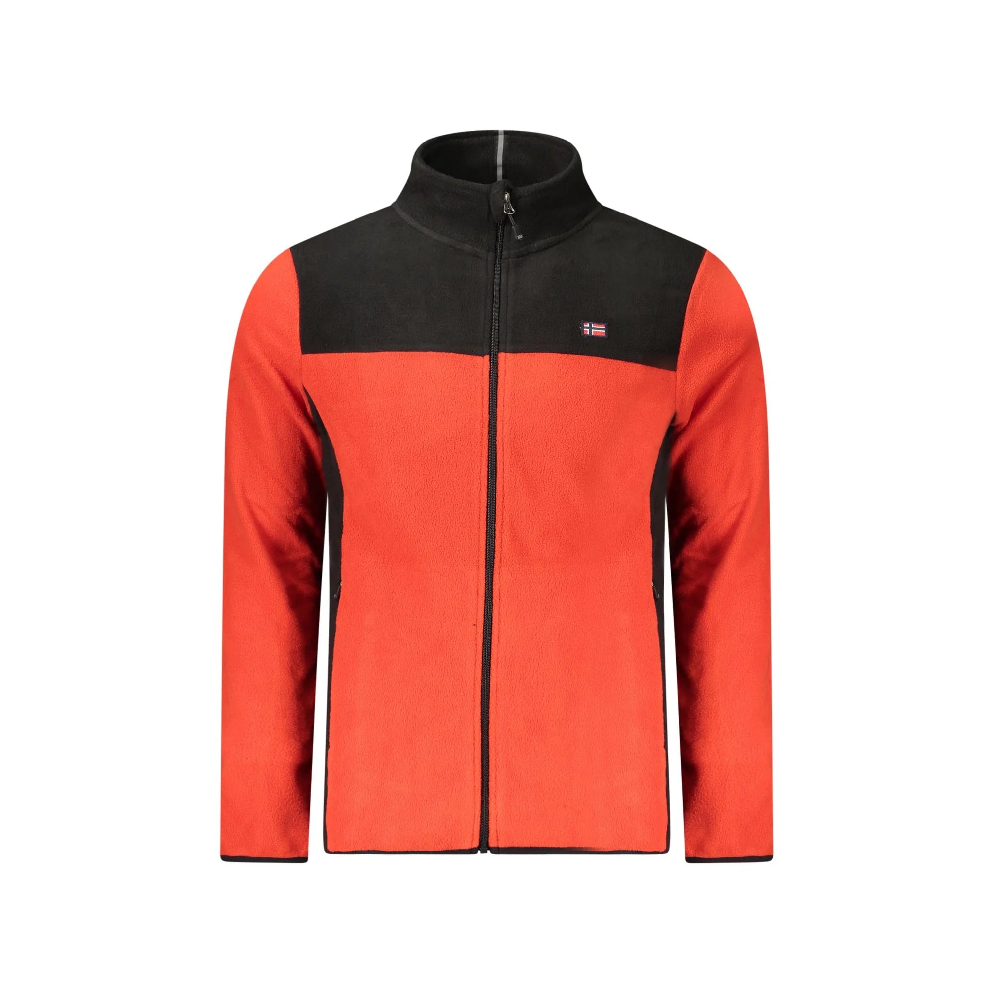 NORWAY 1963 FELPA CON ZIP UOMO ROSSO