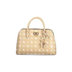 Guess Jeans Women's Crossbody Bag Beige Logo Print
