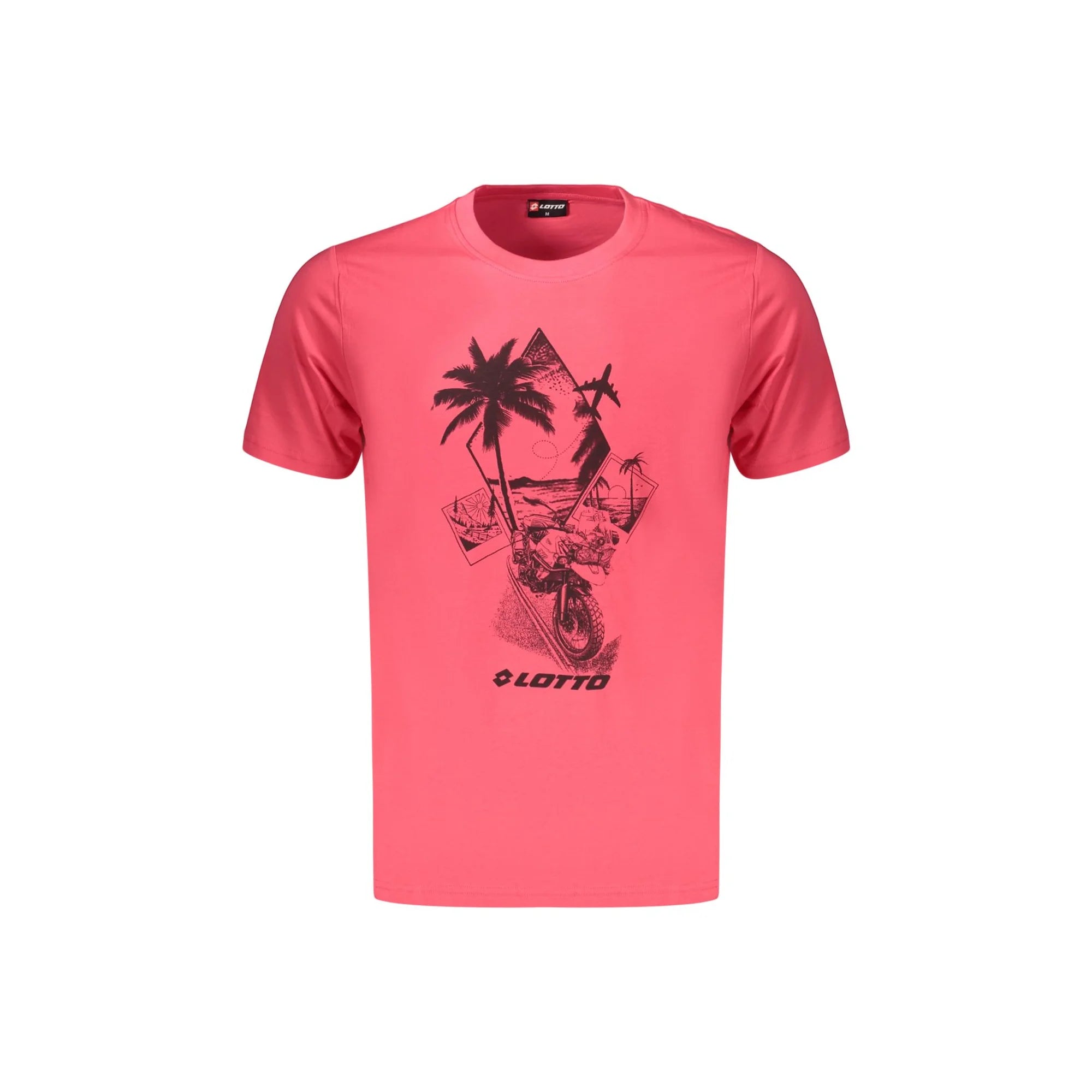 LOTTO T-SHIRT MANICHE CORTE UOMO ROSSO