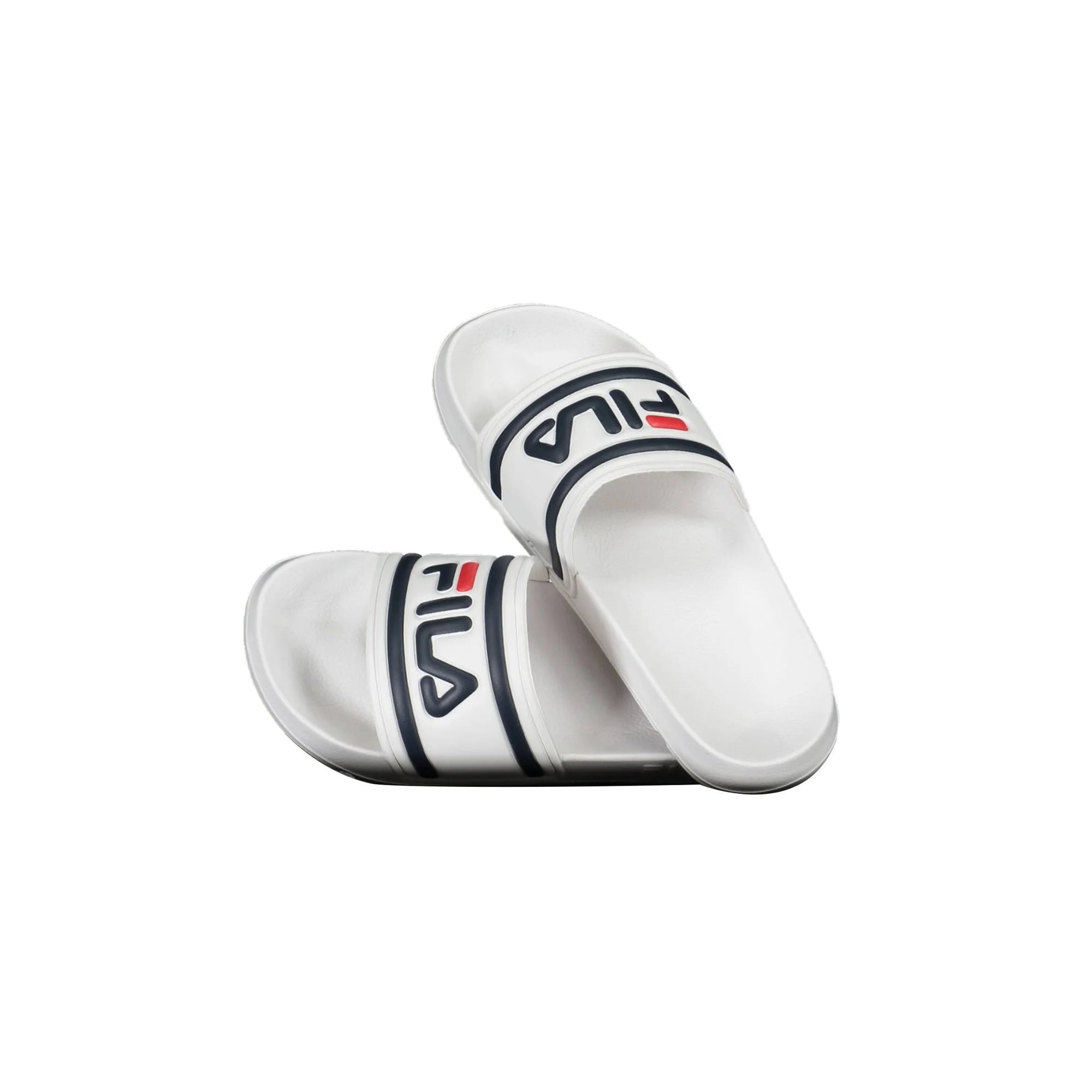 FILA Ciabatte Donna Bianche Morro Bay con Logo a Contrasto