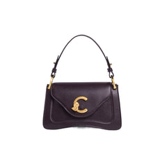 COCCINELLE Sac à main Femme avec bandoulière Violet, en cuir véritable, C‑Me Calf Mini