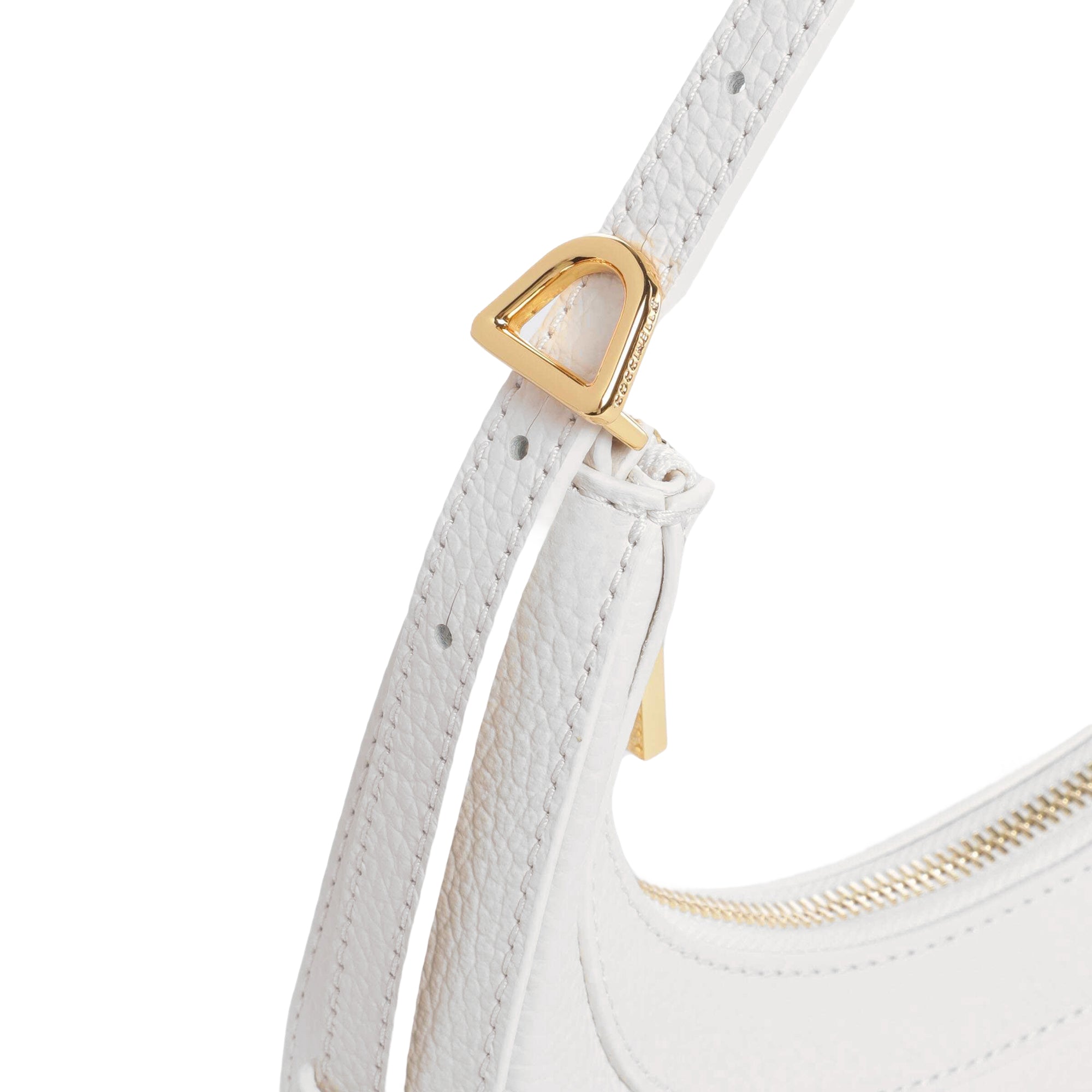 COCCINELLE Handtasche Damen Weiß, Aus Echtem Leder, Whisper