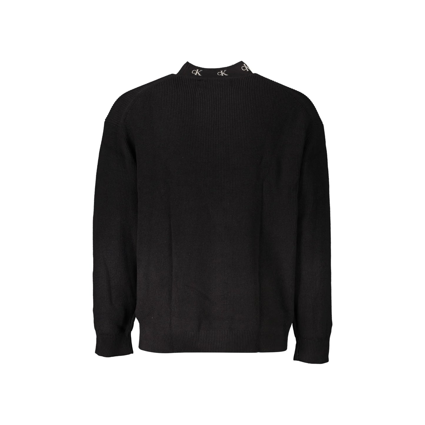 Calvin Klein Maglia Uomo Nera Ricamo Logo Maglie nero - vista 2
