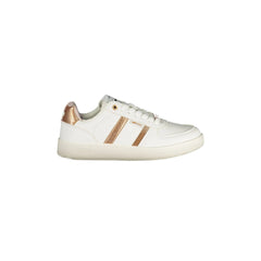 Gas White Logo Print Sneakers for Women