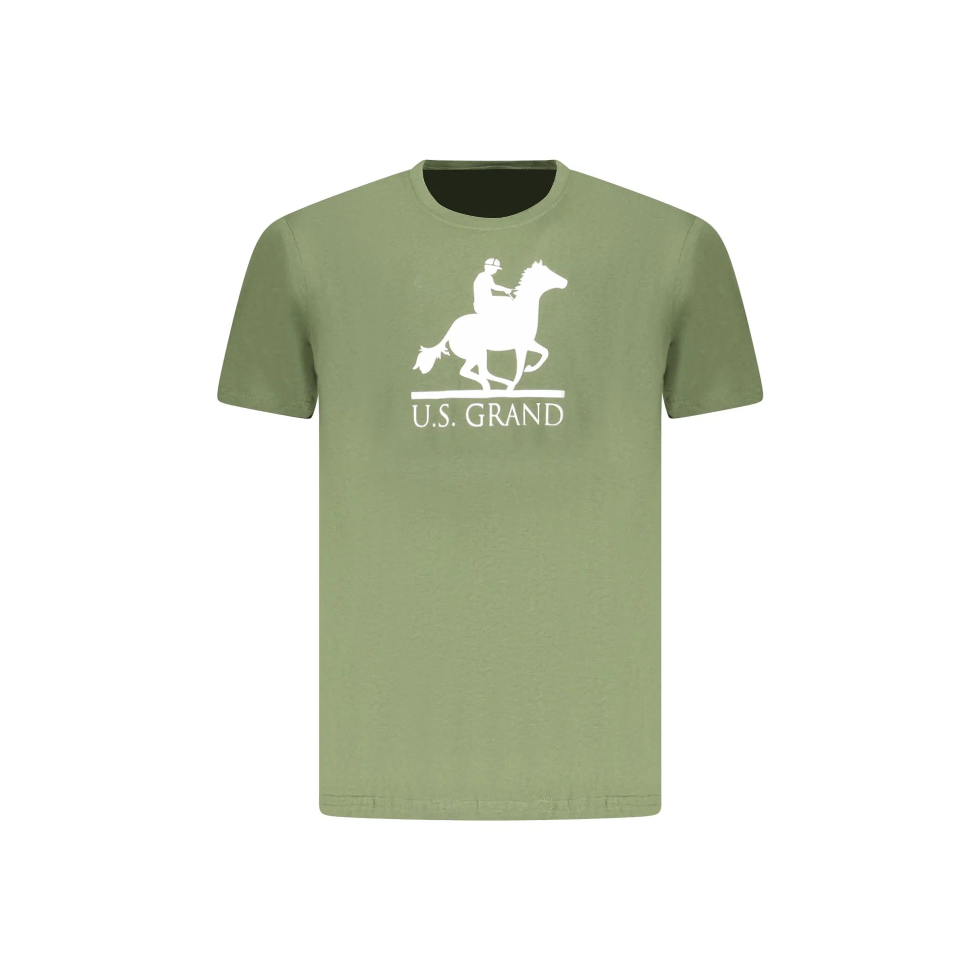 U.S. GRAND POLO T-SHIRT MANICHE CORTE UOMO VERDE