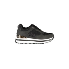 LAURA BIAGIOTTI Sneakers Donna Nere con Lacci e Plateau 3 cm