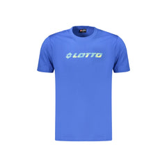 Lotto Short Sleeve T-Shirt Men Blue Print
