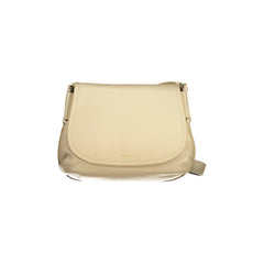 Coccinelle Borsa a Tracolla Pelle Donna Beige Stampa Logo