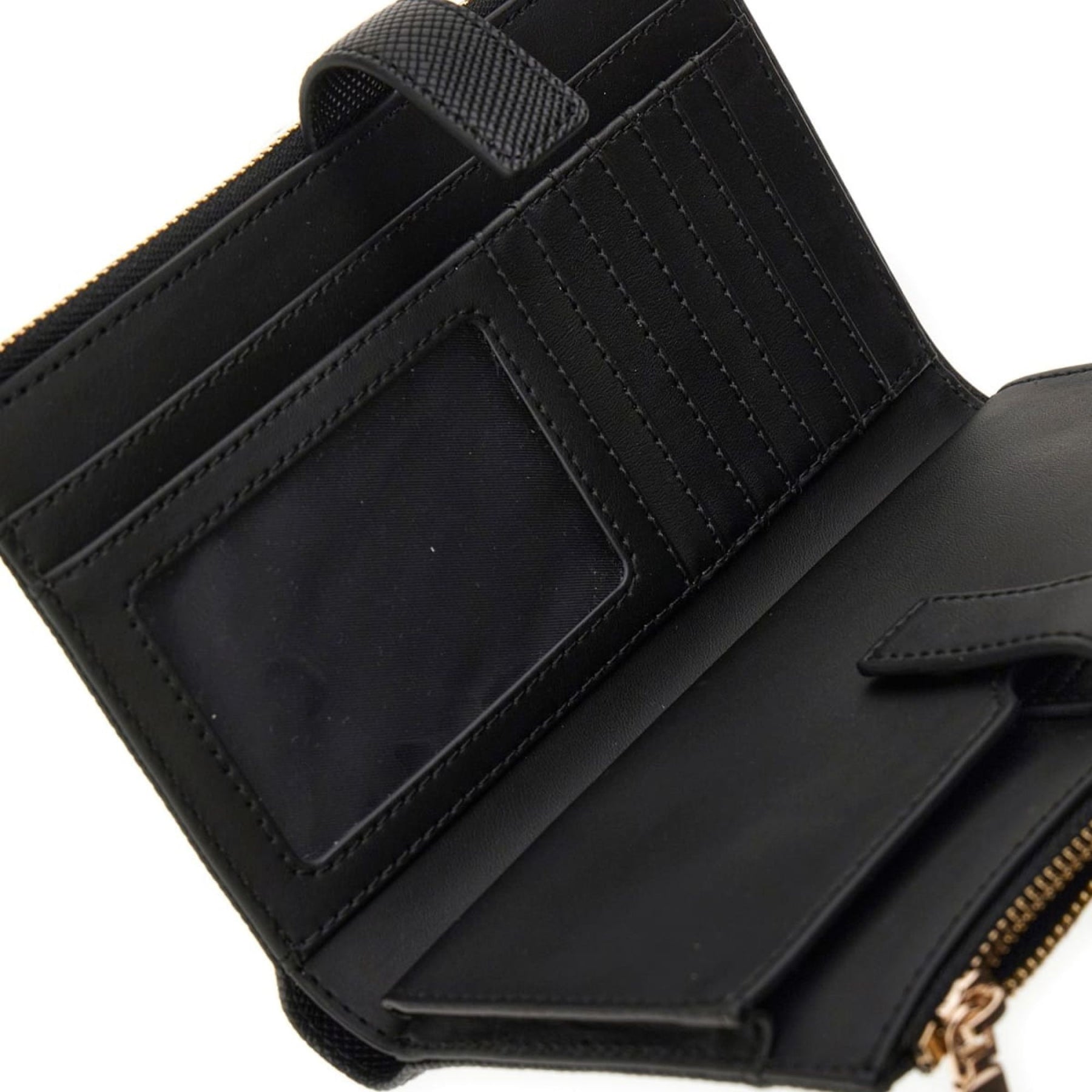 Portafoglio Donna Guess Laurel Saffiano con Doppia Zip