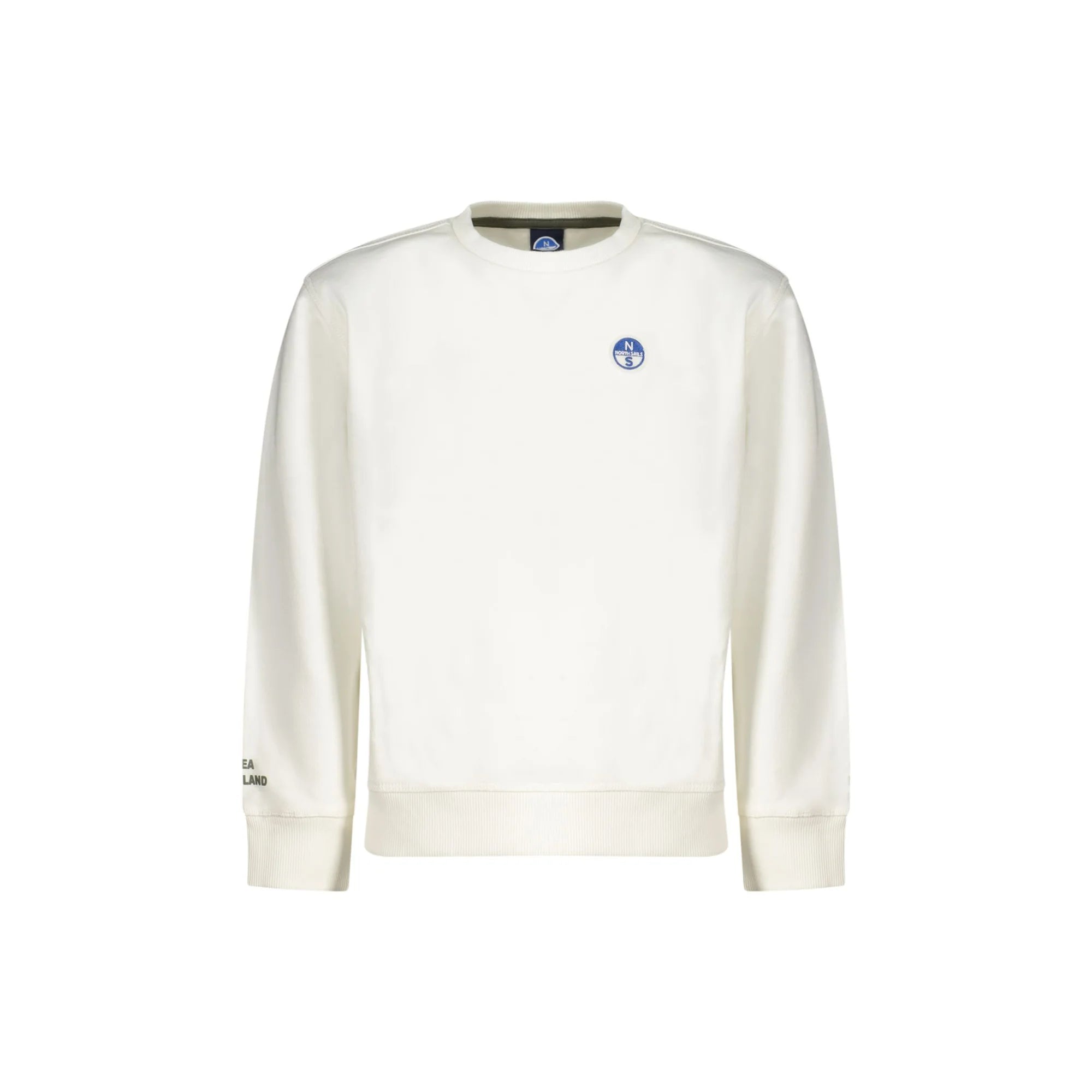 North Sails Felpa Maniche Lunghe Unisex Bianca Logo Felpe Bianco - foto prodotto