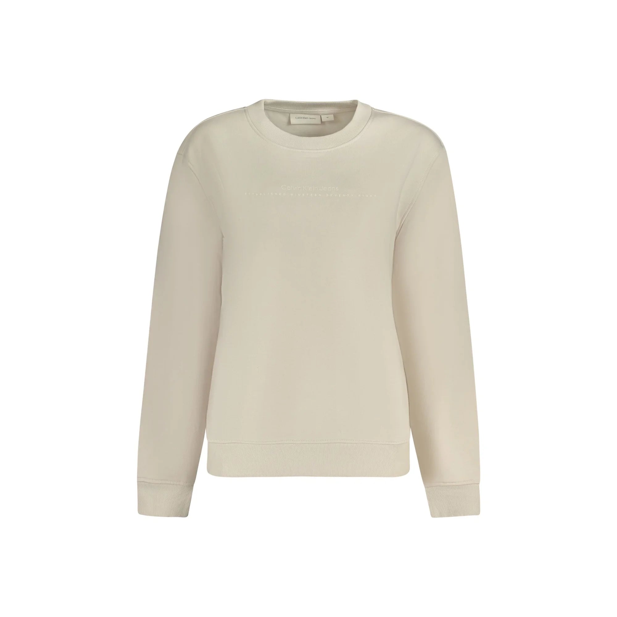 CALVIN KLEIN FELPA SENZA ZIP DONNA BEIGE