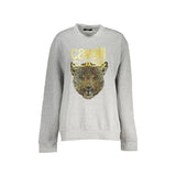 Cavalli Class Felpa Donna Grigia Girocollo con Logo