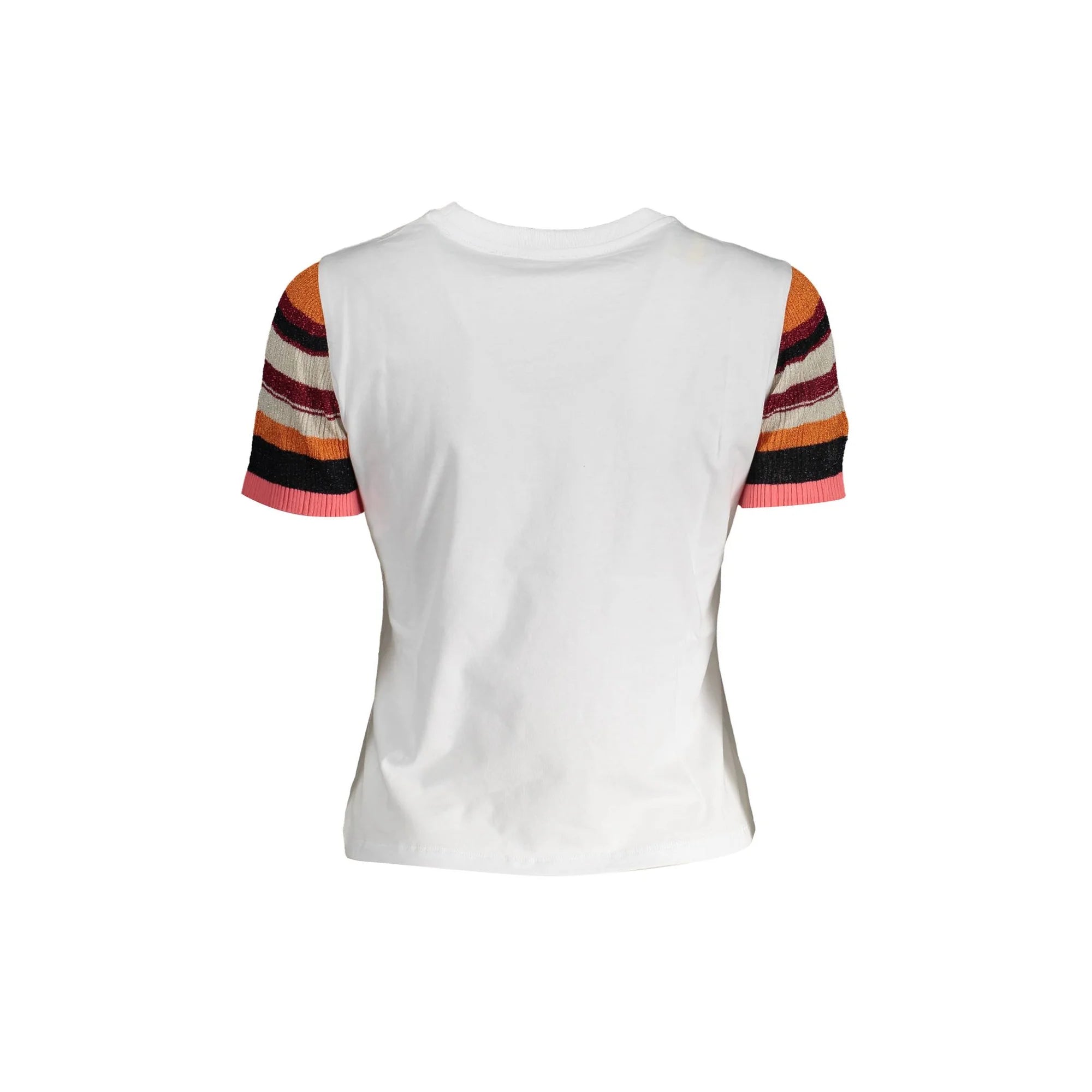 DESIGUAL T-SHIRT MANICHE CORTE DONNA BIANCO