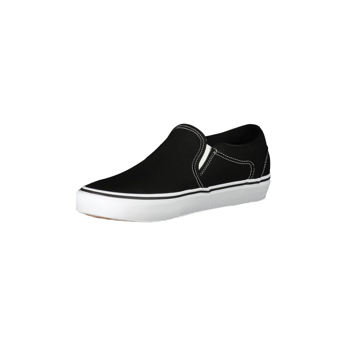 VANS Scarpe Sportive Uomo Nere con Suola a Contrasto Sneakers nero - vista 3