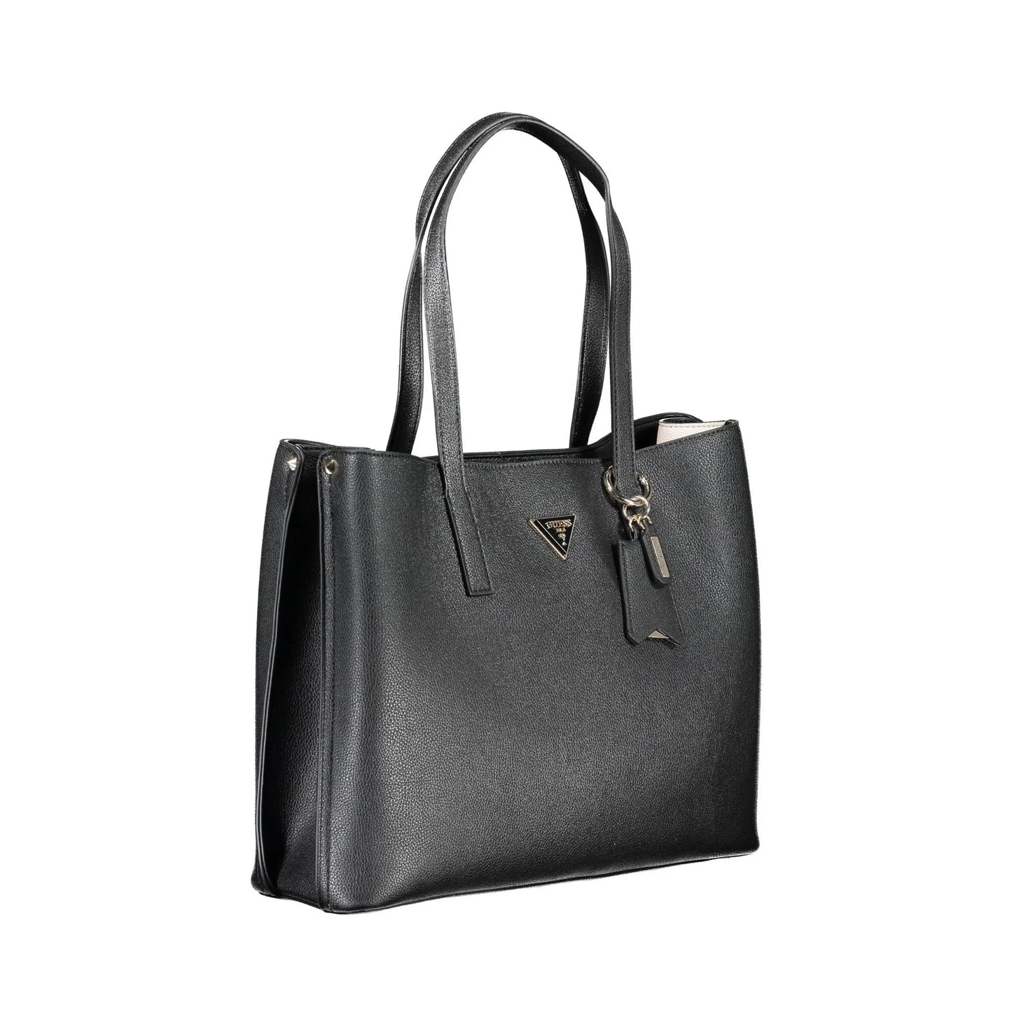 GUESS JEANS Borsa Donna Nera Meridian a Spalla con Tasche Esterne e Zip Borse nero - vista 3