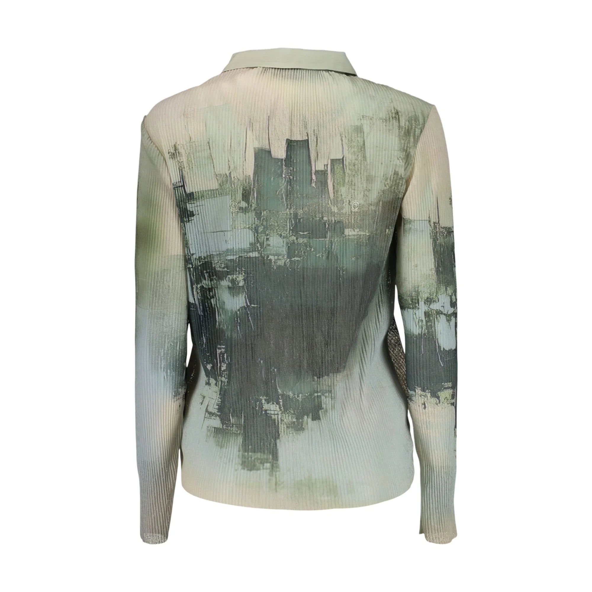 DESIGUAL CAMICIA MANICHE LUNGHE DONNA VERDE