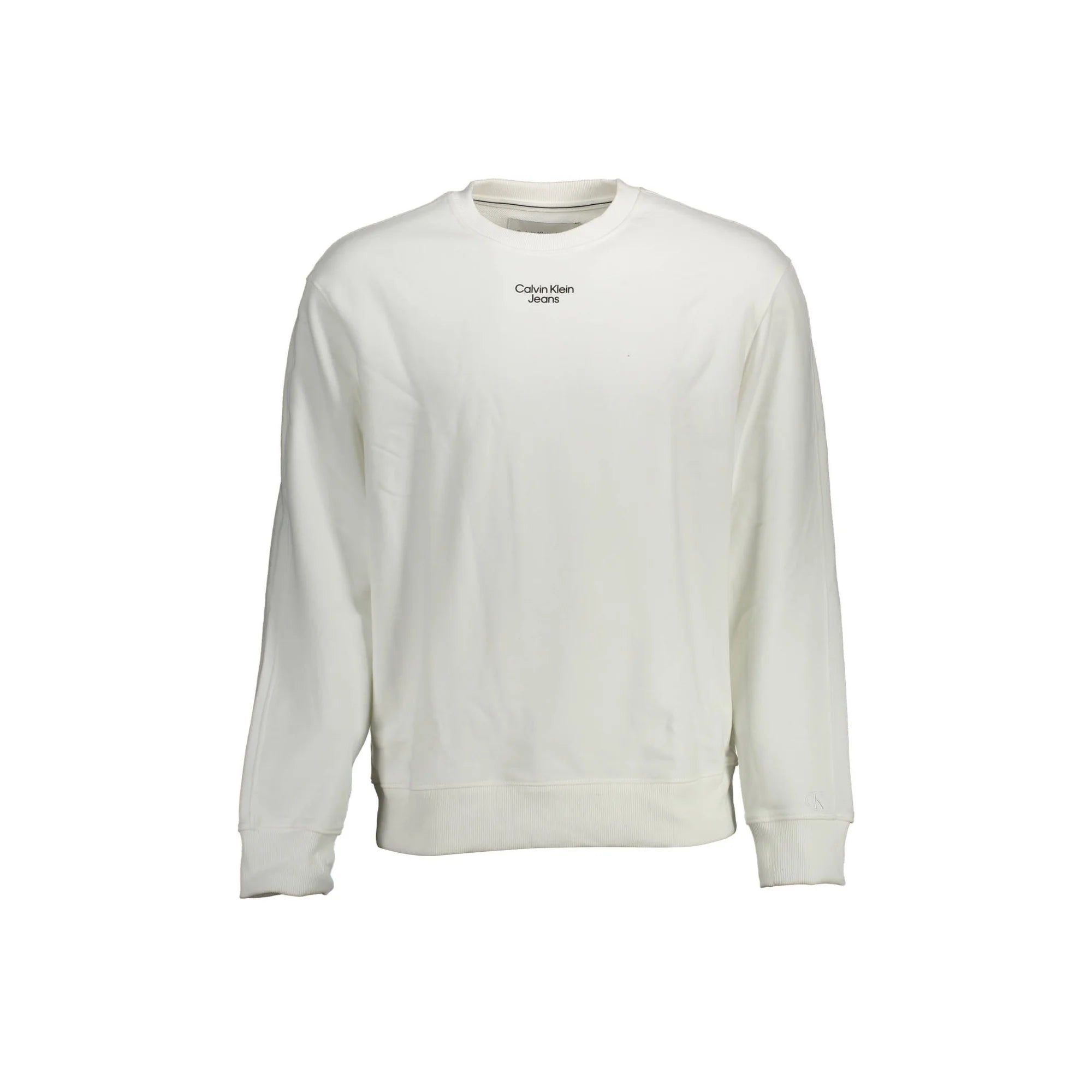 CALVIN KLEIN FELPA SENZA ZIP UOMO BIANCO