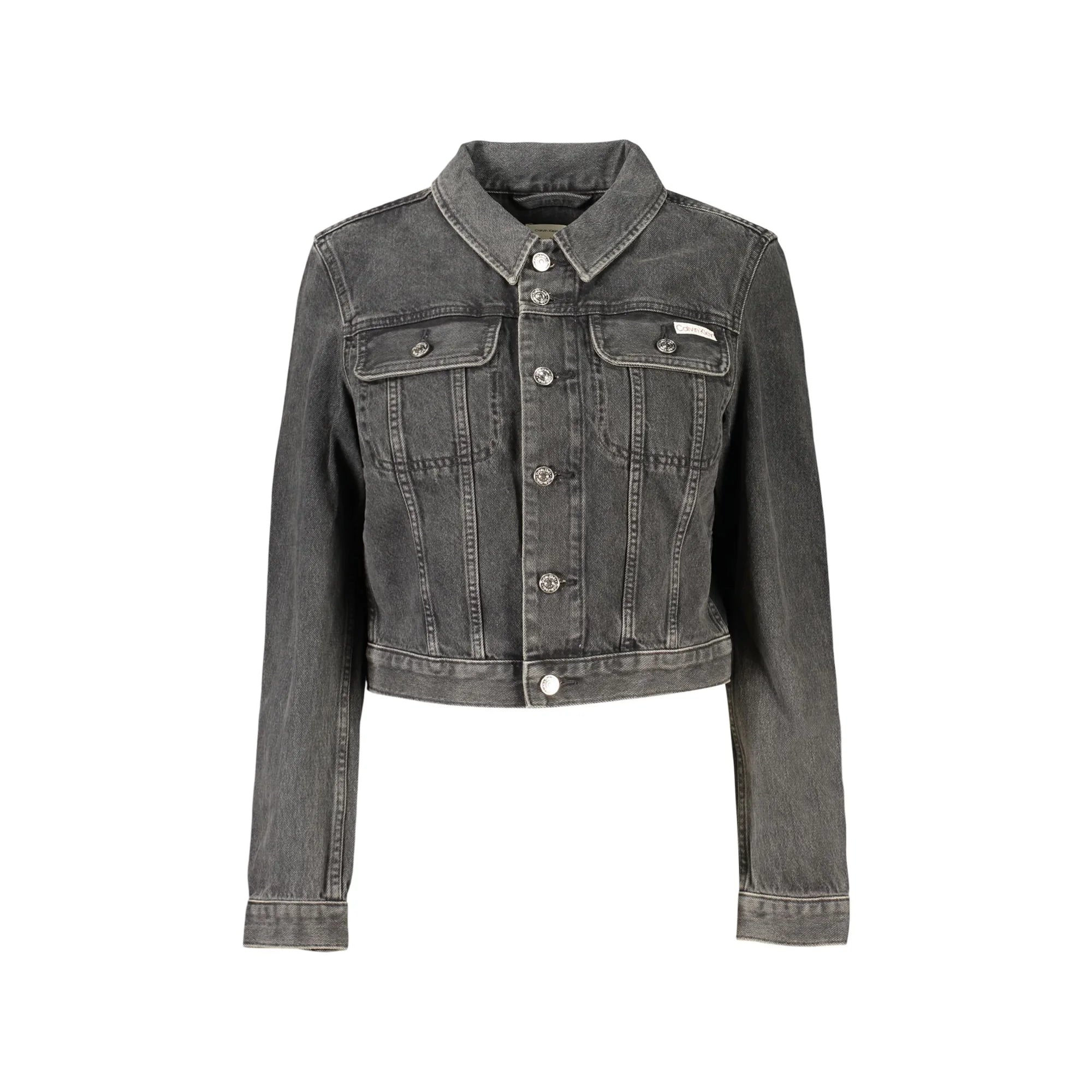 CALVIN KLEIN GIUBBOTTO IN JEANS DONNA NERO