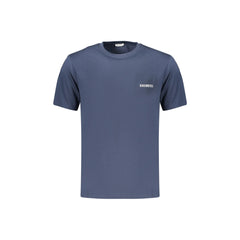 Bikkembergs T-Shirt Manga Curta Homem Azul Estampa Logo