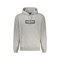 Napapijri Felpa Maniche Lunghe Uomo Grigia Stampa Logo