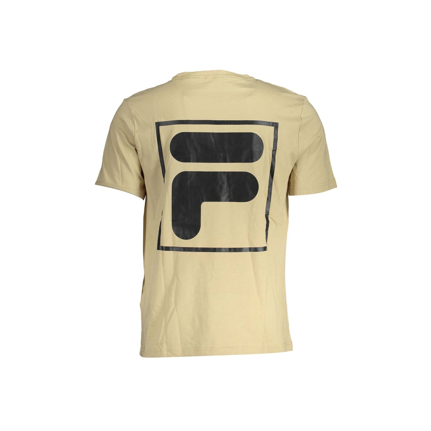 Fila T-Shirt Maniche Corte Uomo Beige Stampa Logo - vista 2