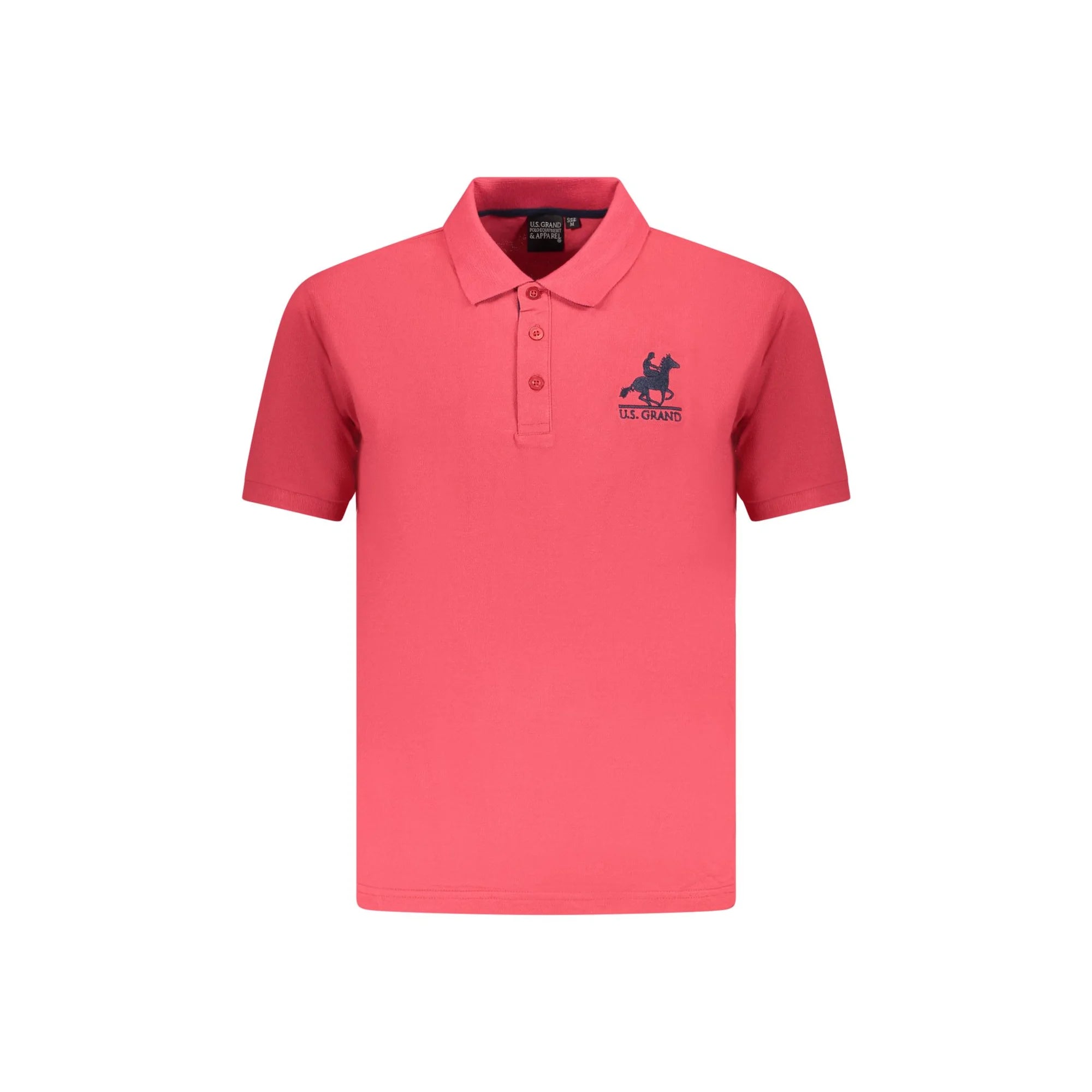 U.S. GRAND POLO POLO MANICHE CORTE UOMO ROSSO